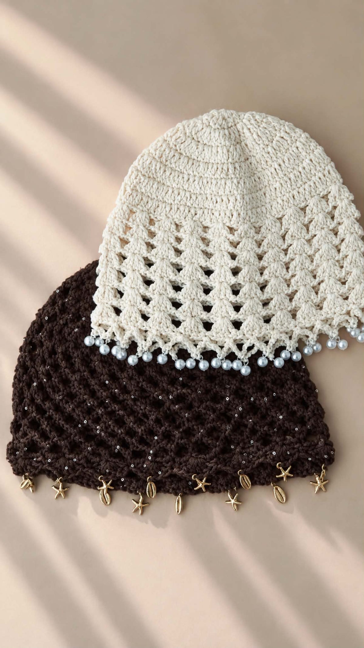 Pearl Crochet Beanie