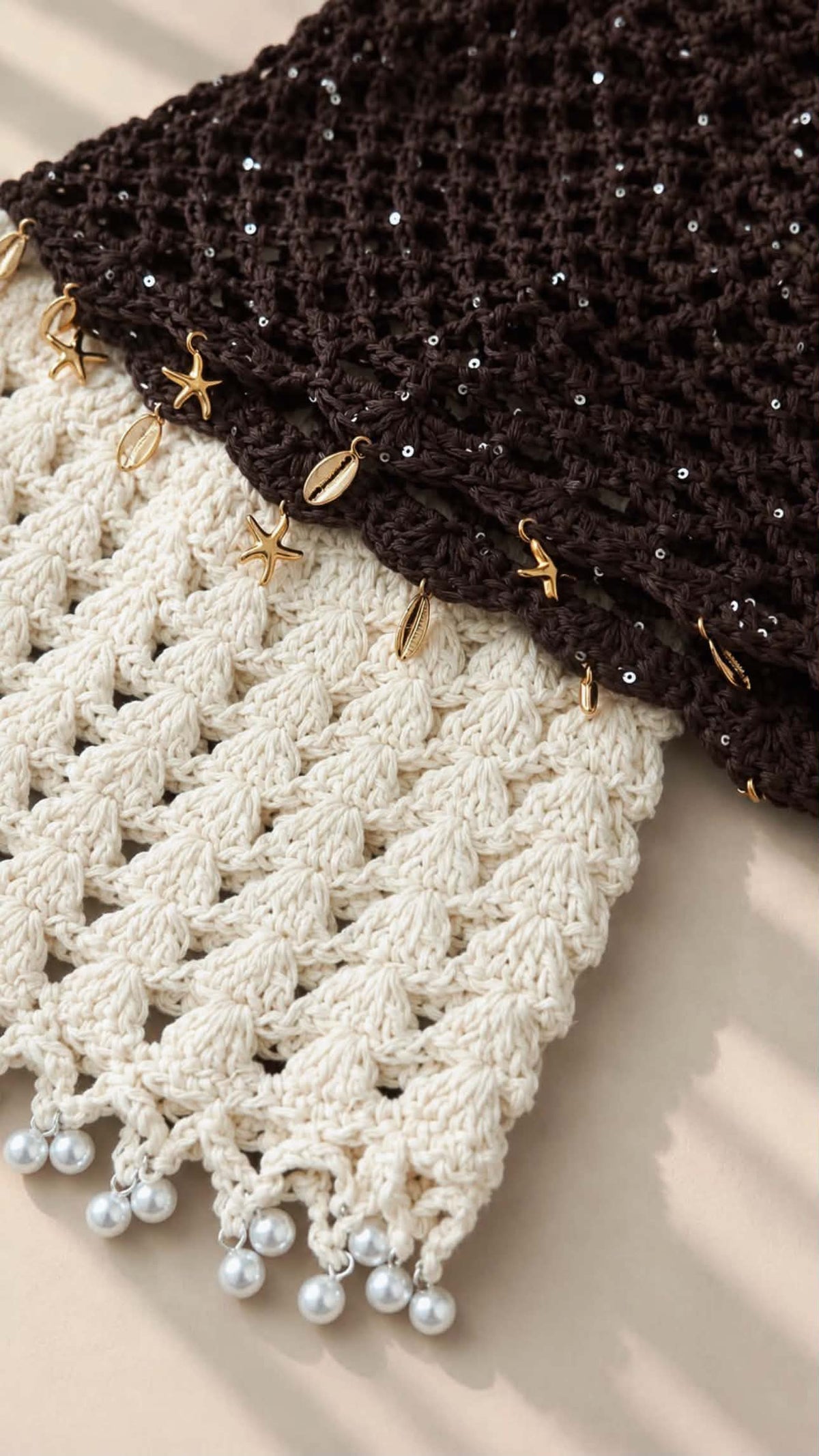 Pearl Crochet Beanie